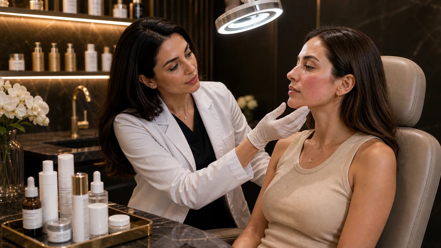 Photorealistic article image for Rosacea or Just Redness? Understanding Facial Flushing at Endless Beauty Clinic Dubai