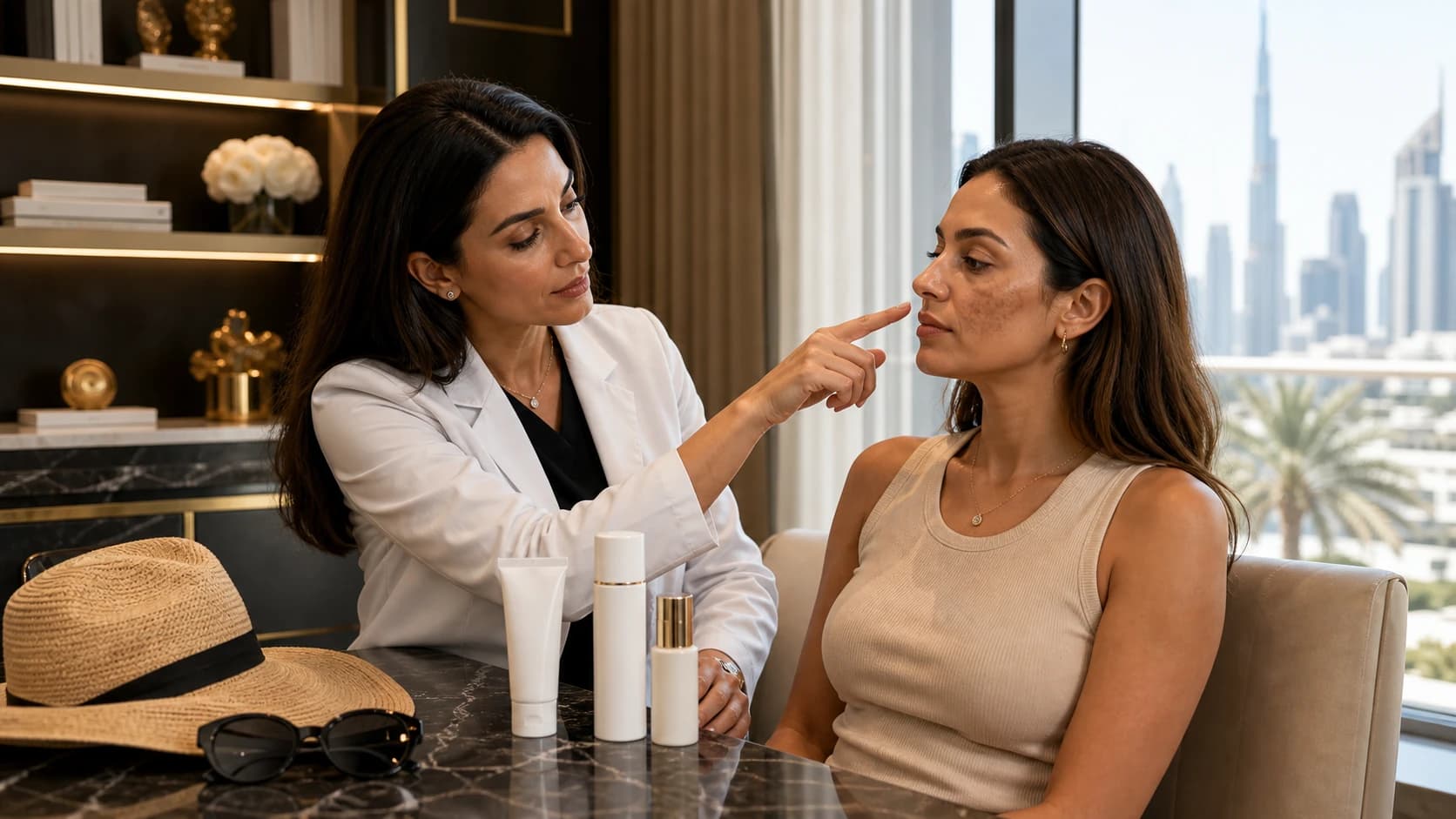 Photorealistic article image for Why Is My Melasma Worse in Dubai? Heat, UV and How to Manage It at Endless Beauty Clinic Dubai