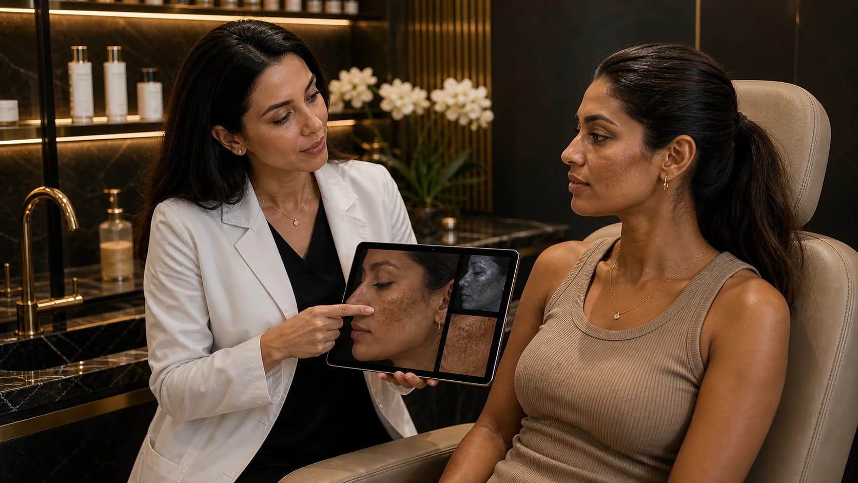 Photorealistic article image for Best Treatments for Pigmentation on Brown and Darker Skin Tones at Endless Beauty Clinic Dubai