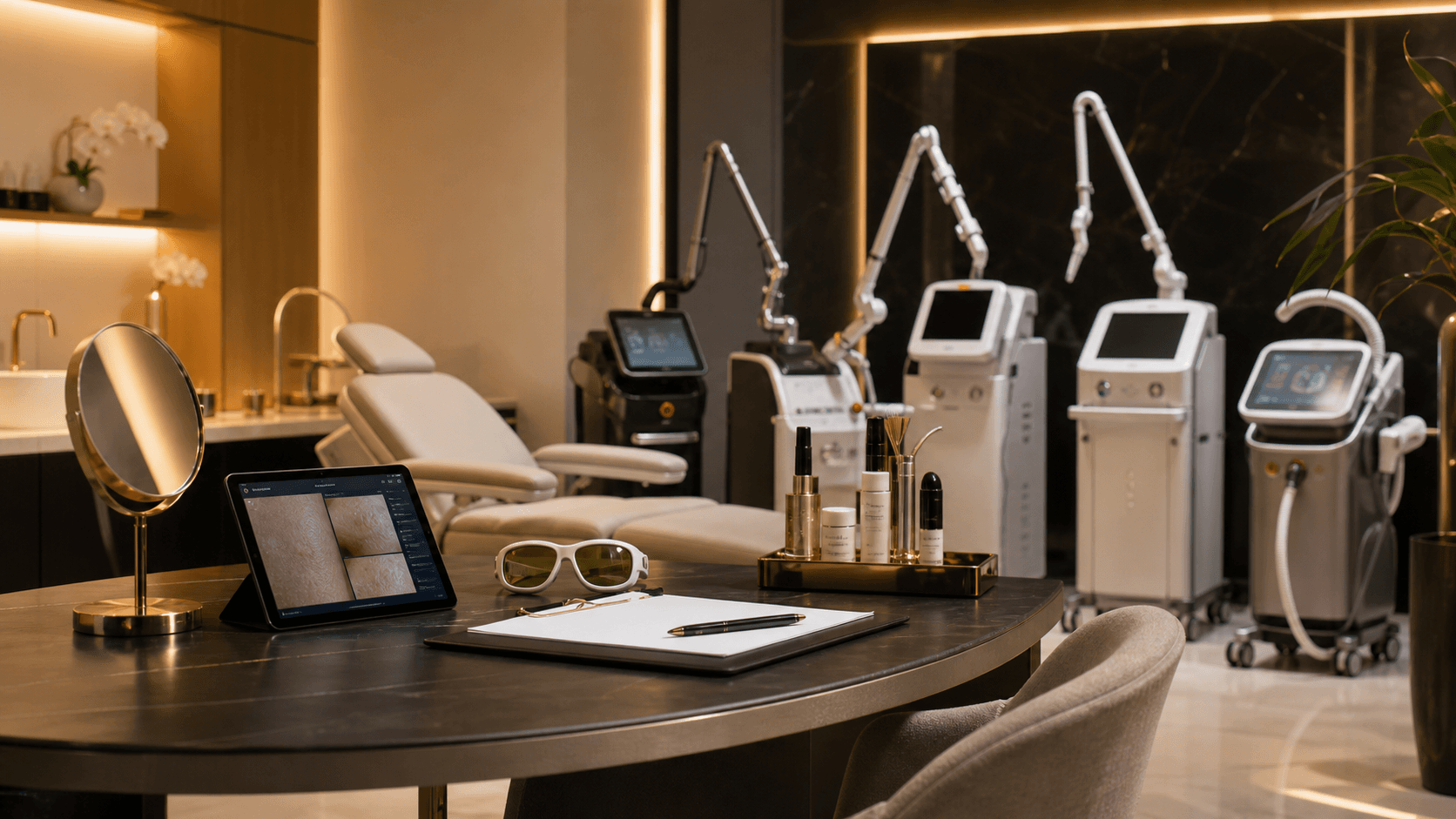 Laser treatment platform appointment for A Patient's Guide to Laser Skin Treatments in Dubai at Endless Beauty Clinic Dubai