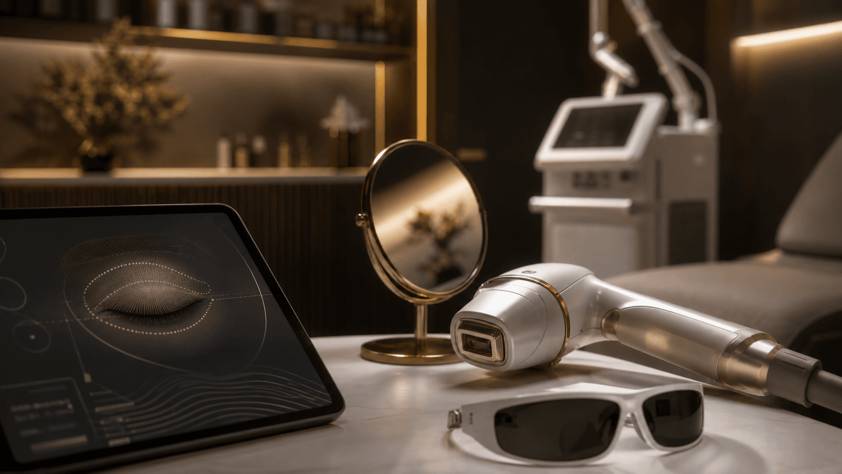 Angle Eye laser rejuvenation planning tools at Endless Beauty Clinic Dubai