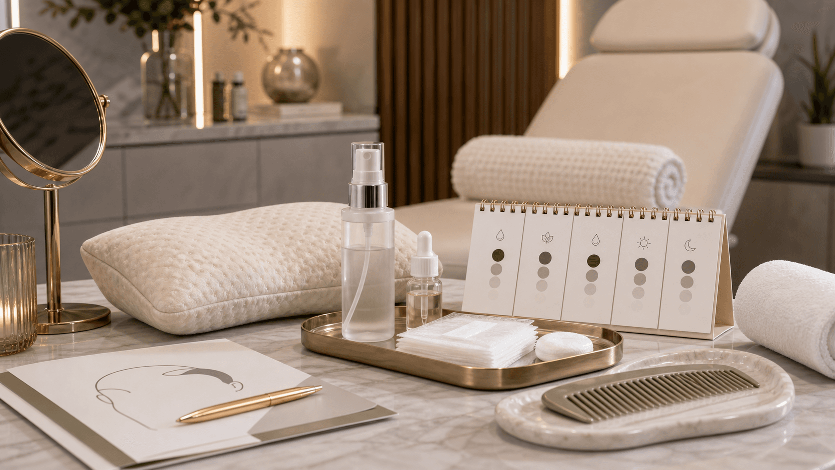 Post hair transplant scalp aftercare setup at Endless Beauty Clinic Dubai