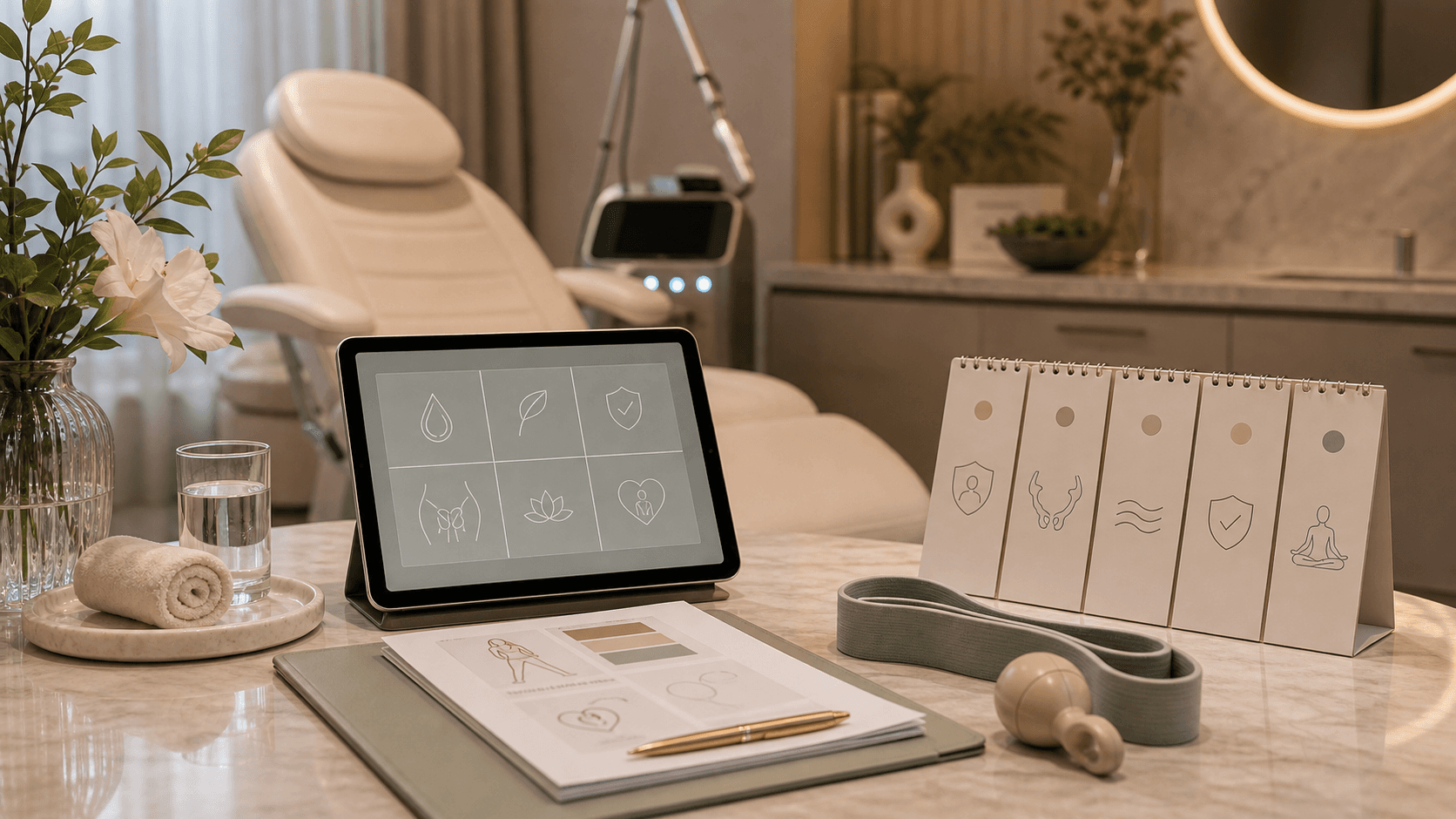 Stress urinary incontinence pelvic wellness appointment setup at Endless Beauty Clinic Dubai