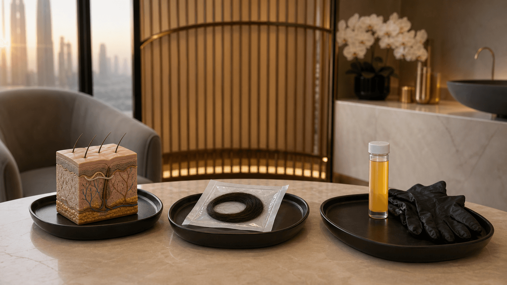 PRP appointment trays for skin hair and wellness planning at Endless Beauty Clinic Dubai