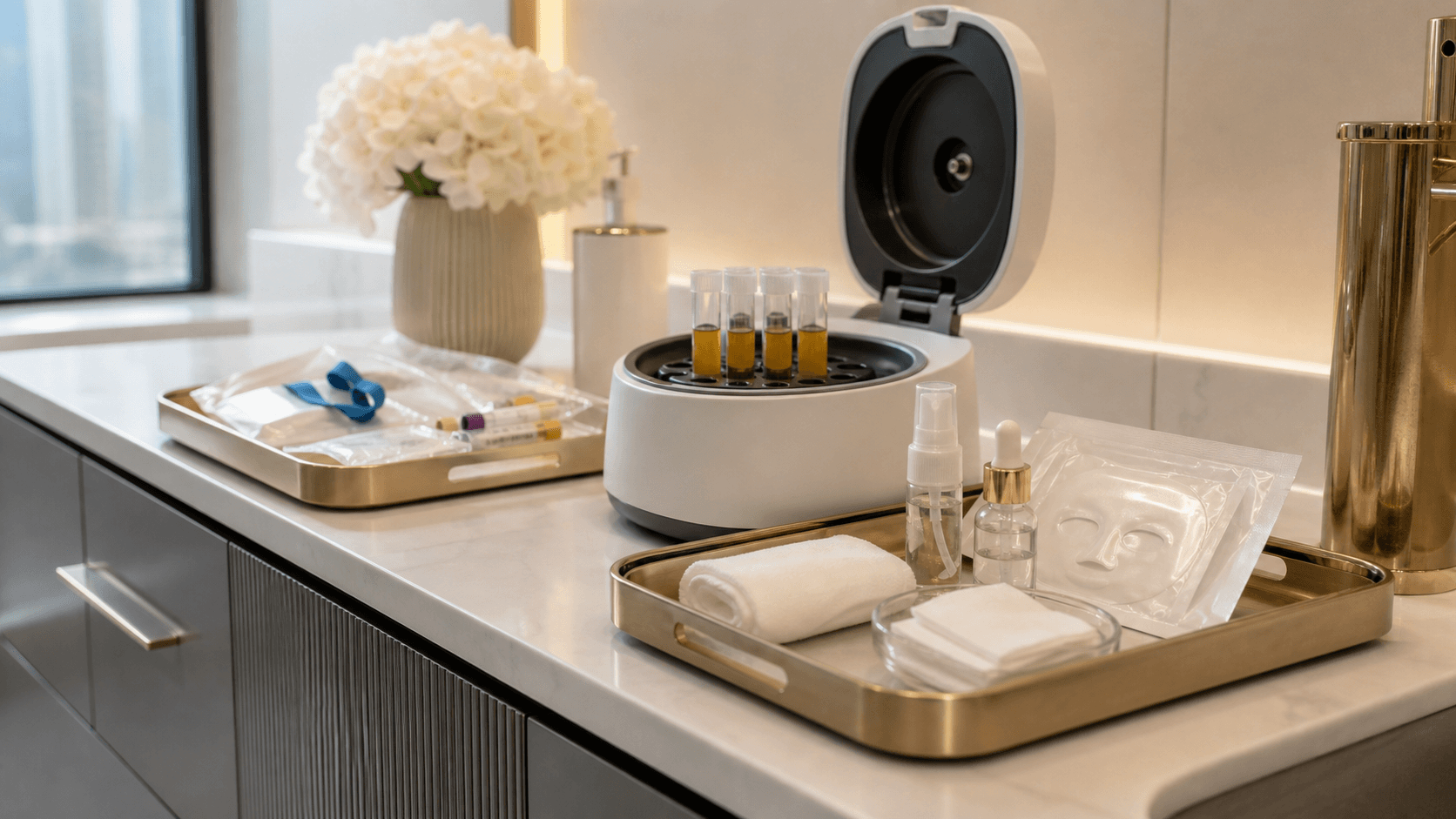 Step by step PRP treatment stations at Endless Beauty Clinic Dubai