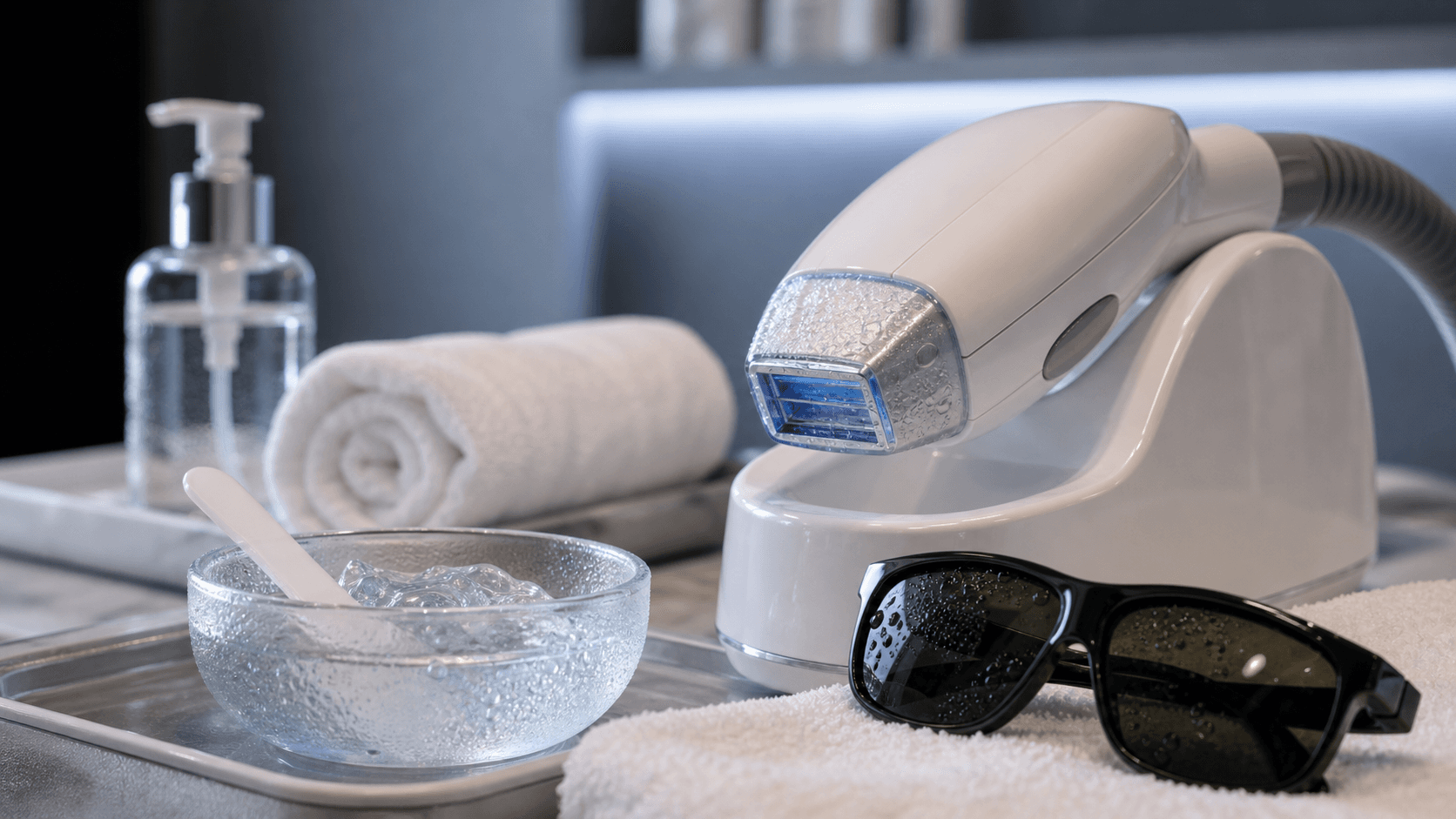 Laser hair removal comfort and cooling setup at Endless Beauty Clinic Dubai