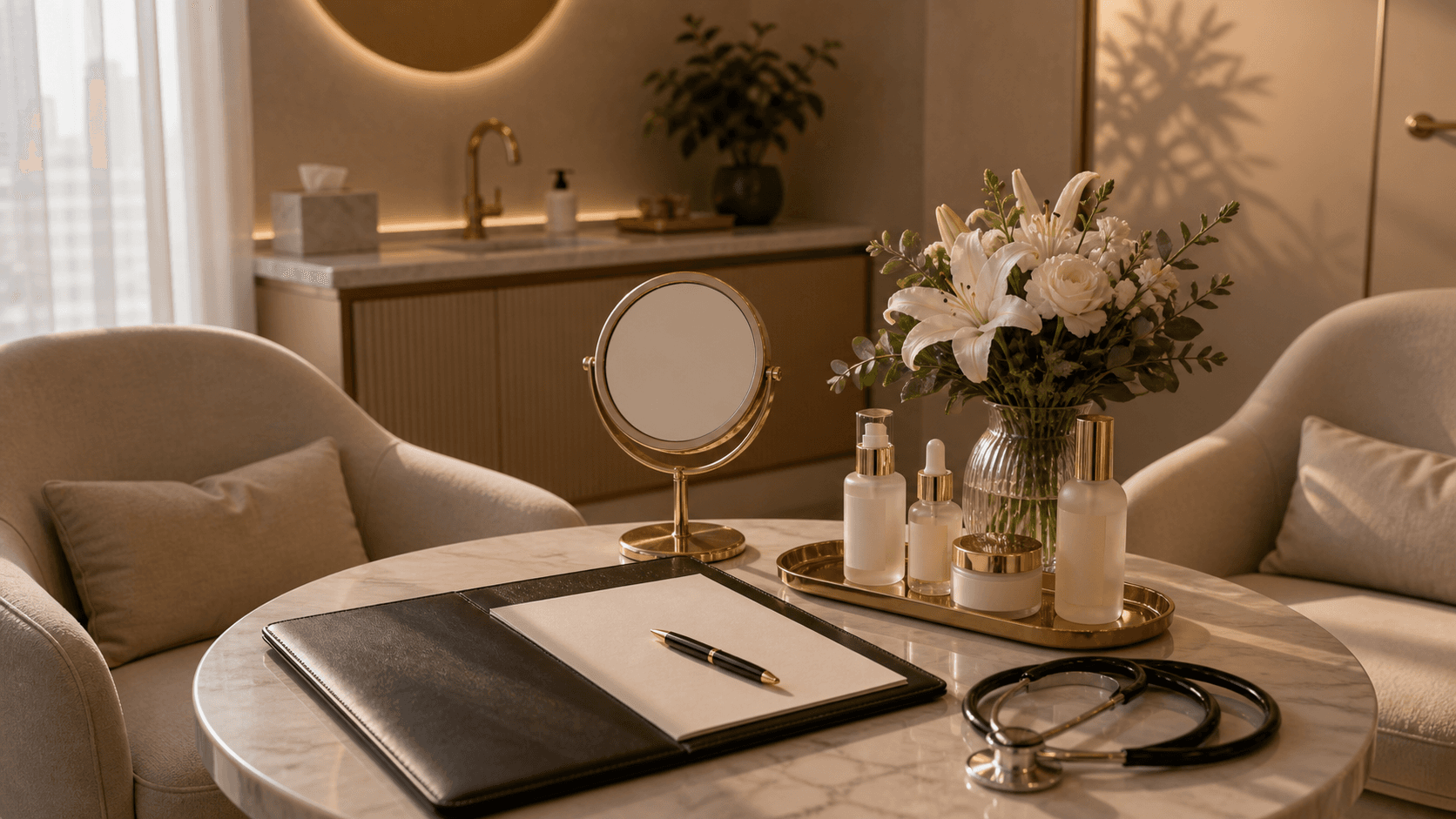 First aesthetic appointment room at Endless Beauty Clinic Dubai