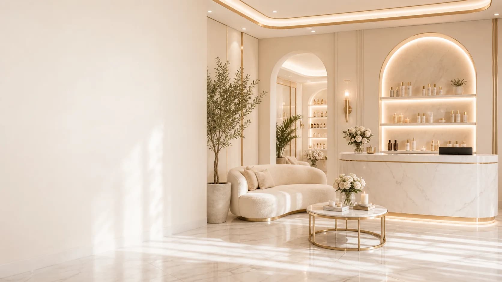 Endless Beauty Clinic bright reception lounge